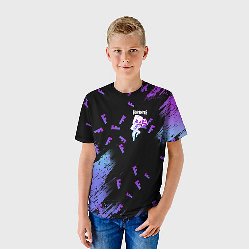 Детская футболка FORTNITE MARSHMELLO / 3D-принт – фото 3
