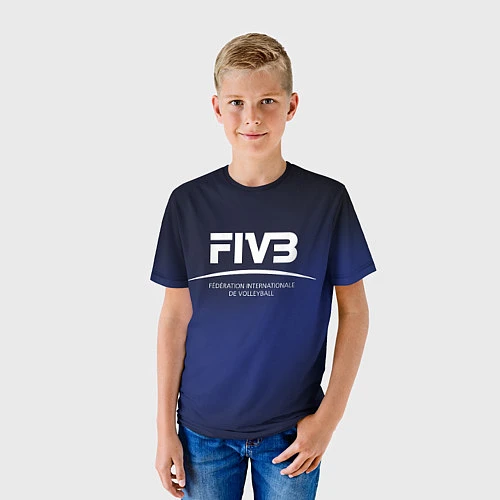 Детская футболка FIVB Volleyball / 3D-принт – фото 3