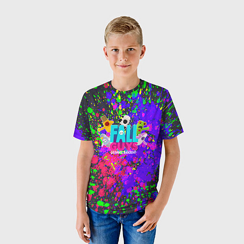 Детская футболка Fall Guys / 3D-принт – фото 3