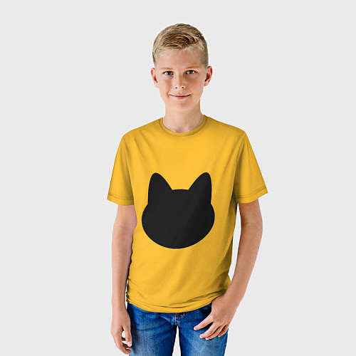 Детская футболка Мордочка коти / 3D-принт – фото 3