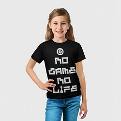 Футболка детская NO GAME NO LIFE, цвет: 3D-принт — фото 2