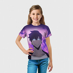 Футболка детская Поднятие уровня в одиночку, цвет: 3D-принт — фото 2