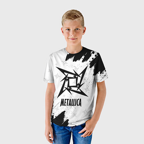 Детская футболка METALLICA МЕТАЛЛИКА / 3D-принт – фото 3