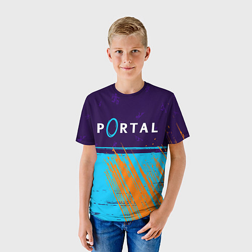 Детская футболка PORTAL ПОРТАЛ / 3D-принт – фото 3
