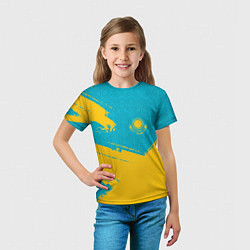 Футболка детская КАЗАХСТАН KAZAKHSTAN, цвет: 3D-принт — фото 2