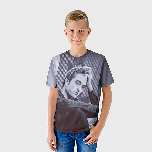 Детская футболка Роберт Паттинсон / 3D-принт – фото 3