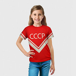 Футболка детская СССР хоккейная форма, цвет: 3D-принт — фото 2