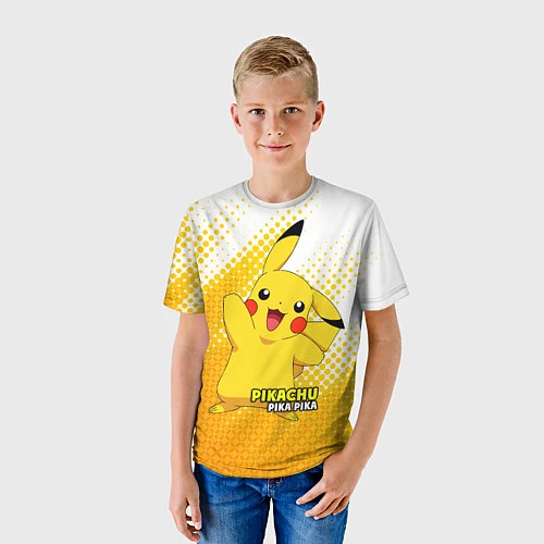 Детская футболка Pikachu Pika Pika / 3D-принт – фото 3