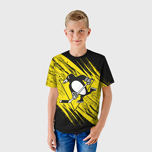 Детская футболка Pittsburgh Penguins Sport / 3D-принт – фото 3