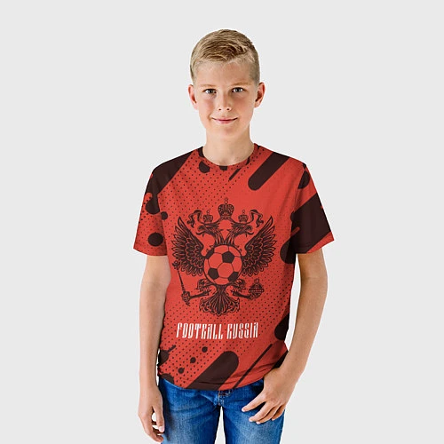 Детская футболка FOOTBALL RUSSIA Футбол / 3D-принт – фото 3
