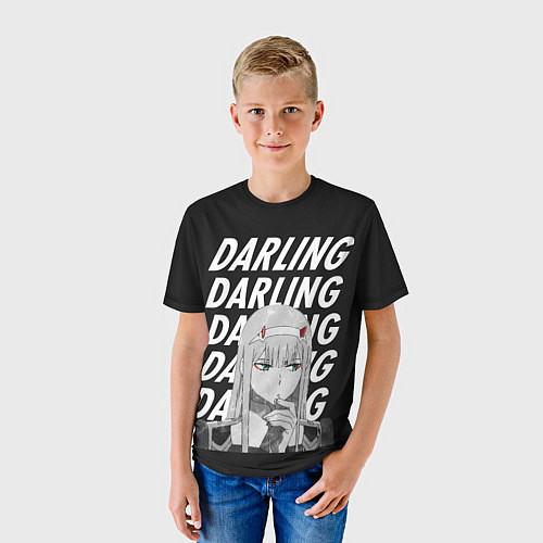 Детская футболка ZeroTwo Darling in the Franx / 3D-принт – фото 3
