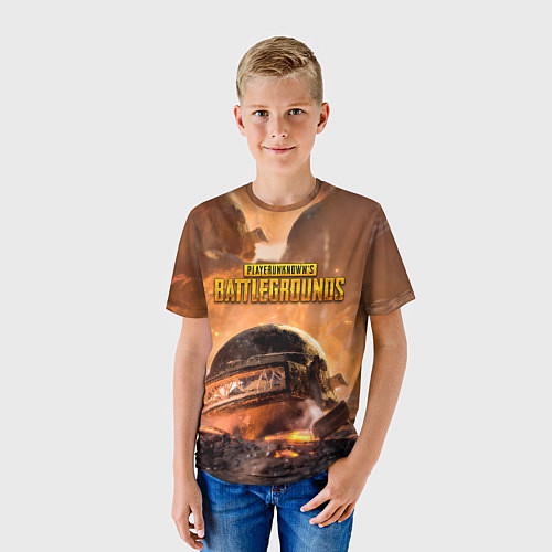 Детская футболка PlayerUnknowns Battlegrounds / 3D-принт – фото 3