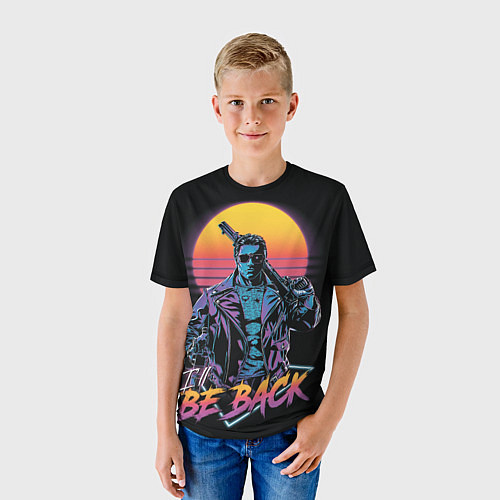 Детская футболка I WILL BE BACK TERMINATOR / 3D-принт – фото 3