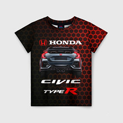 Футболка детская Honda Civic Type R, цвет: 3D-принт