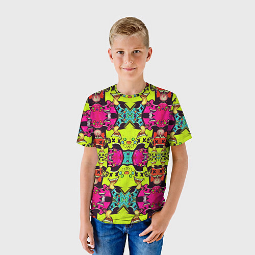 Детская футболка БЕЗУМИЕ / 3D-принт – фото 3
