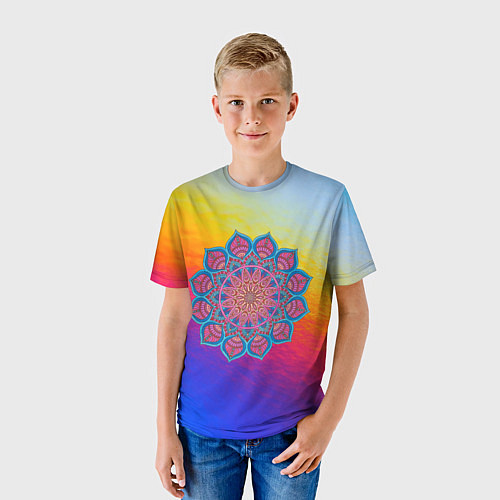 Детская футболка Мандала спокойствия / 3D-принт – фото 3
