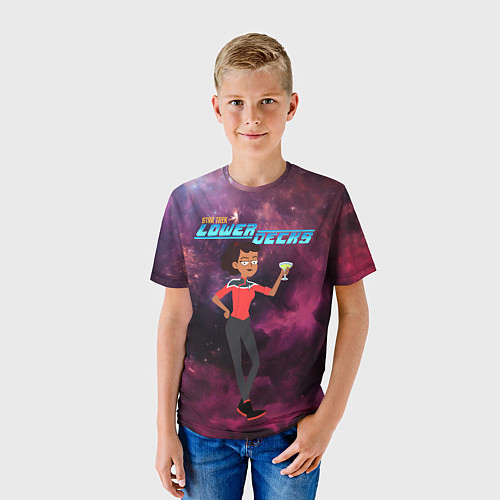 Детская футболка Энсин Беккет Маринер Z / 3D-принт – фото 3