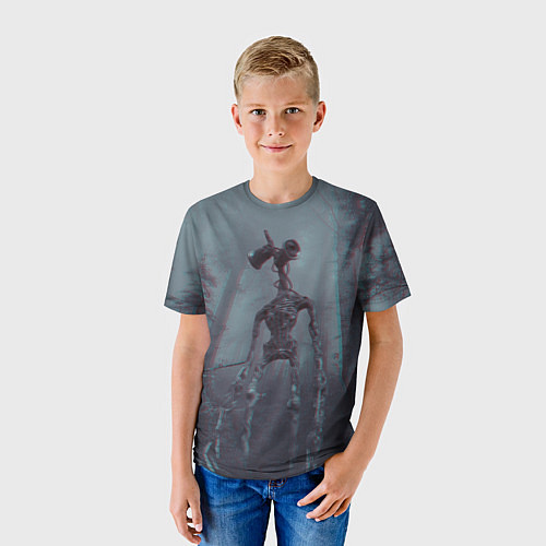 Детская футболка Сиреноголовый / 3D-принт – фото 3