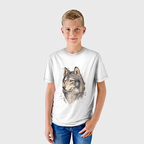 Детская футболка Волк / 3D-принт – фото 3