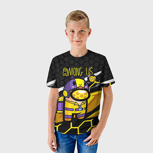 Детская футболка Among us пчела / 3D-принт – фото 3