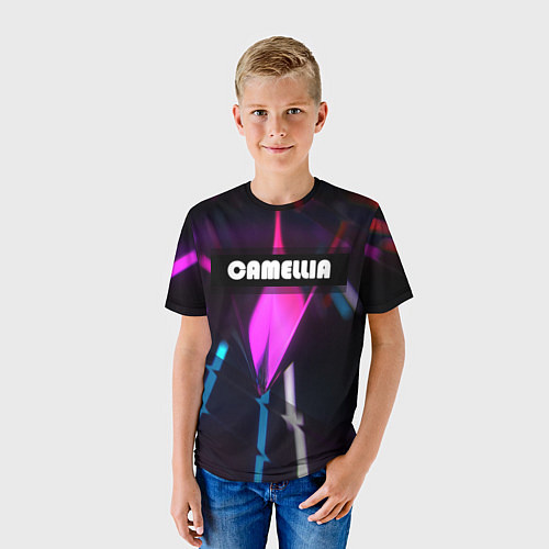 Детская футболка CAMELLIA / 3D-принт – фото 3