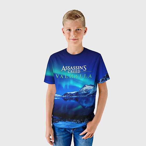 Детская футболка ASSASSINS CREED VALHALLA / 3D-принт – фото 3