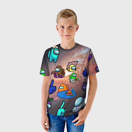 Детская футболка Among Us Чёрная дыра / 3D-принт – фото 3
