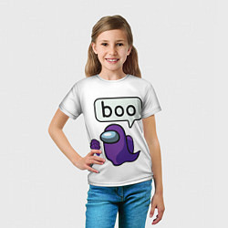 Футболка детская BOO Among Us, цвет: 3D-принт — фото 2