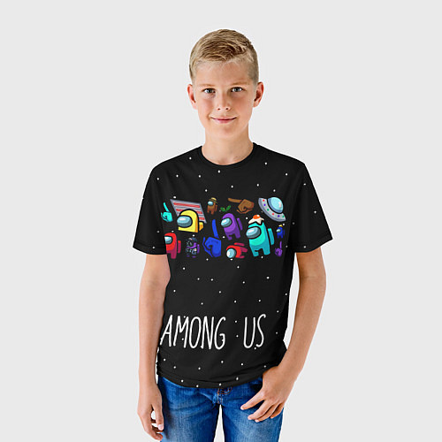 Детская футболка Among Us Звёзды / 3D-принт – фото 3