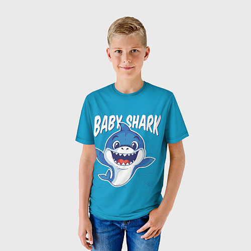 Детская футболка Baby Shark / 3D-принт – фото 3