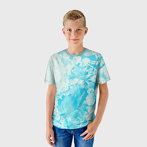 Детская футболка Blueflower / 3D-принт – фото 3