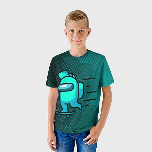 Детская футболка AMONG US / 3D-принт – фото 3