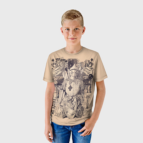 Детская футболка Доспехи война / 3D-принт – фото 3