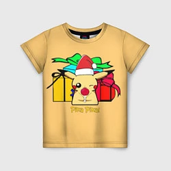 Футболка детская New Year Pikachu, цвет: 3D-принт