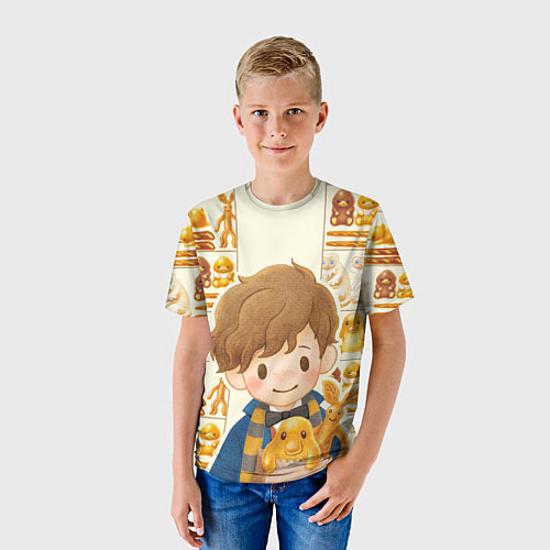 Детская футболка Newton Scamander in Bakery / 3D-принт – фото 3