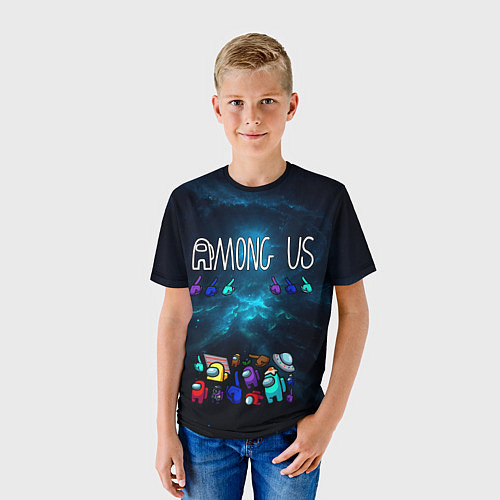 Детская футболка Among Us Cosmonauts / 3D-принт – фото 3