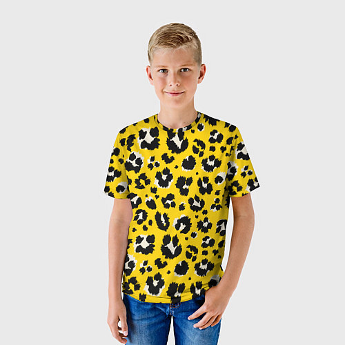 Детская футболка Леопард / 3D-принт – фото 3
