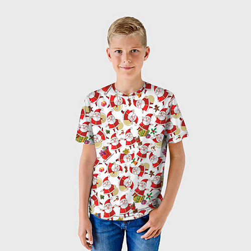 Детская футболка Дед Мороз / 3D-принт – фото 3