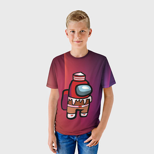 Детская футболка Among Us Сладкий Z / 3D-принт – фото 3