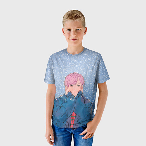 Детская футболка JIMIN SPRING DAY / 3D-принт – фото 3