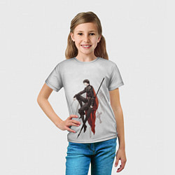 Футболка детская Бог «Славы», цвет: 3D-принт — фото 2