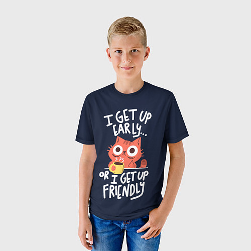 Детская футболка I Get Up / 3D-принт – фото 3
