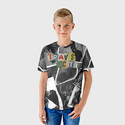 Детская футболка Travis Scott photo / 3D-принт – фото 3