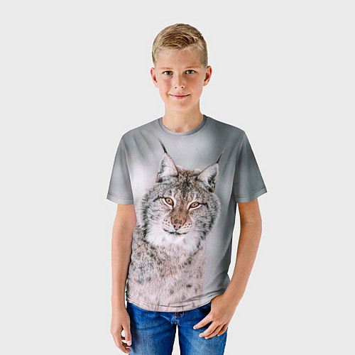 Детская футболка Рысь / 3D-принт – фото 3