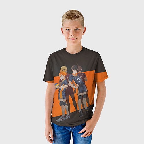 Детская футболка Karasuno / 3D-принт – фото 3