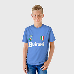 Футболка детская Диего Марадона Наполи Ретро, цвет: 3D-принт — фото 2