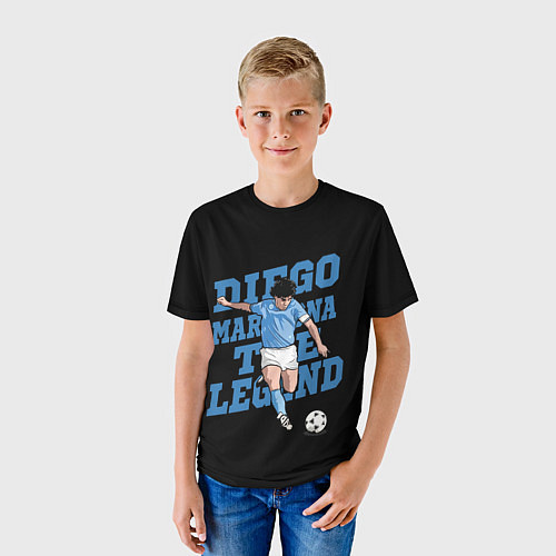 Детская футболка Diego Maradona / 3D-принт – фото 3