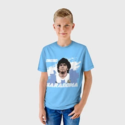 Футболка детская Диего Марадона, цвет: 3D-принт — фото 2