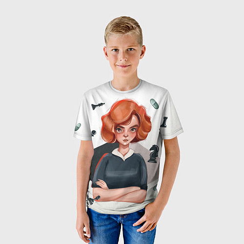 Детская футболка Ход Королевы / 3D-принт – фото 3