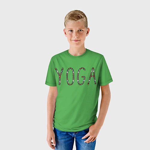 Детская футболка Йога / 3D-принт – фото 3